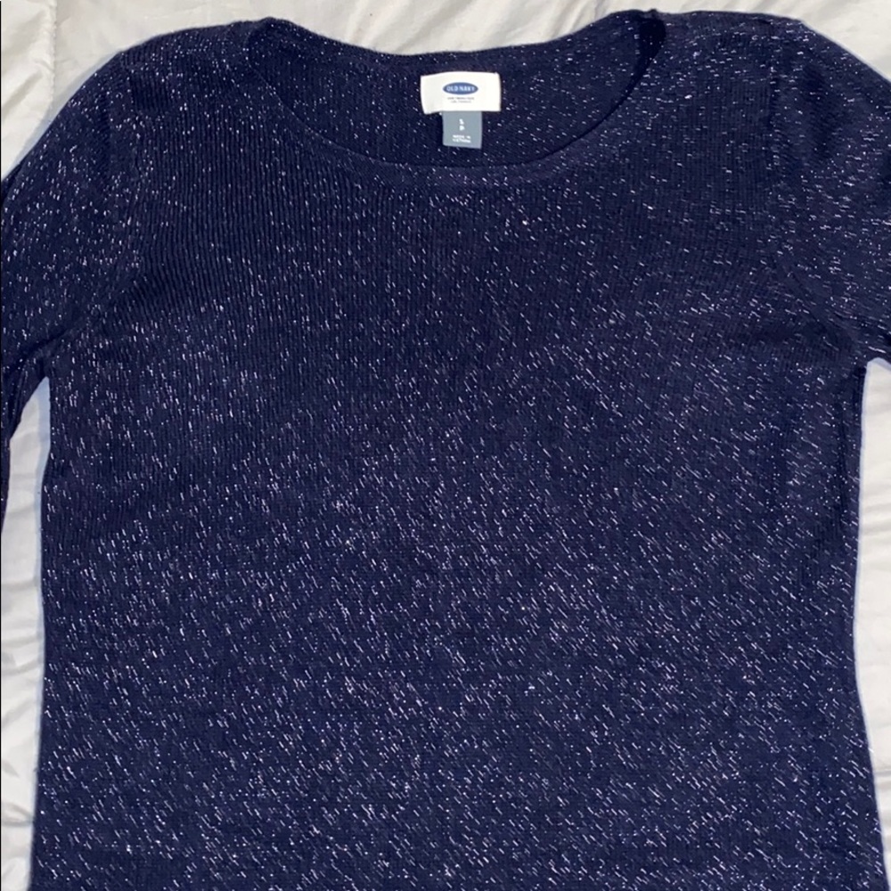 Sparkly Navy Sweater